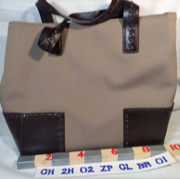 Cole Haan Two-Handle Two-Tone Brown design for Estee Lauder § # - Picture 1 of 12